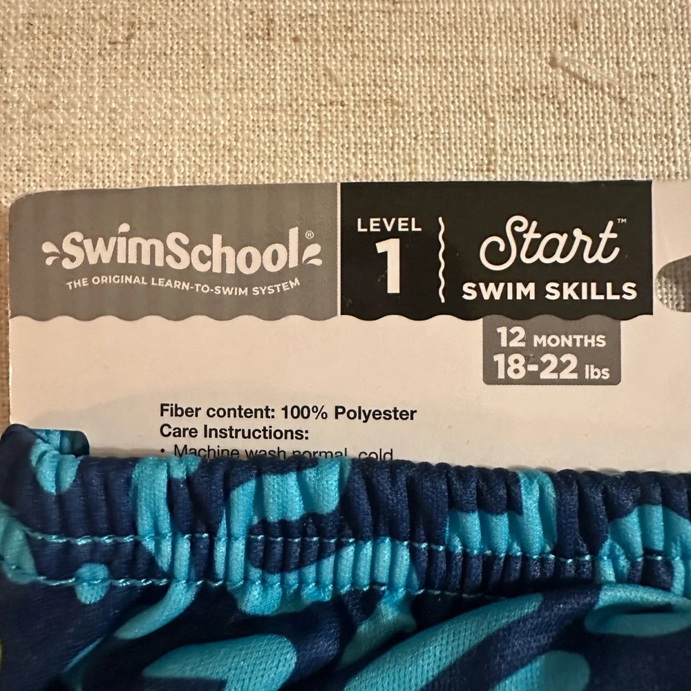 Boys Reusable Blue Shark Swim Diaper